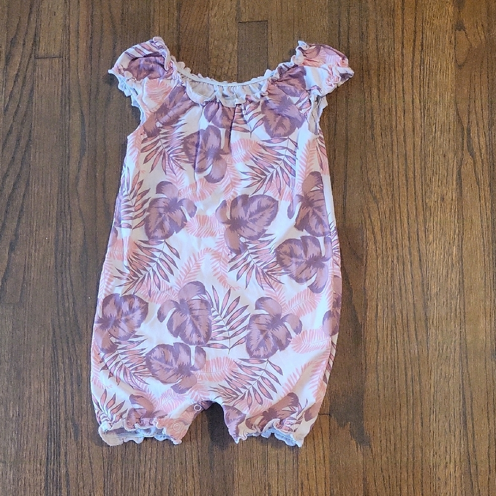 Peek Pink and Purple Jumpsuit with Elastic Waist
